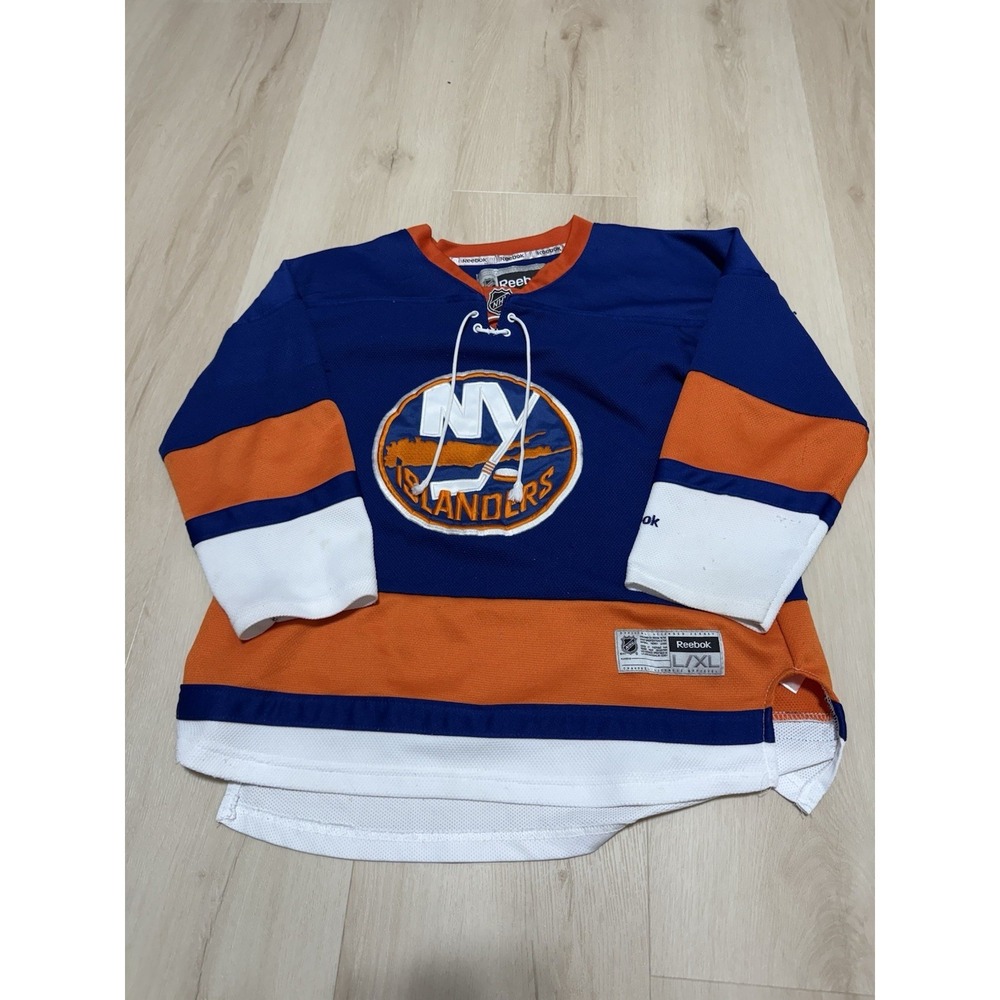 Kids New York Islanders NHL Home Sewn 2016 Reebok Hockey Jersey Youth Size L/XL